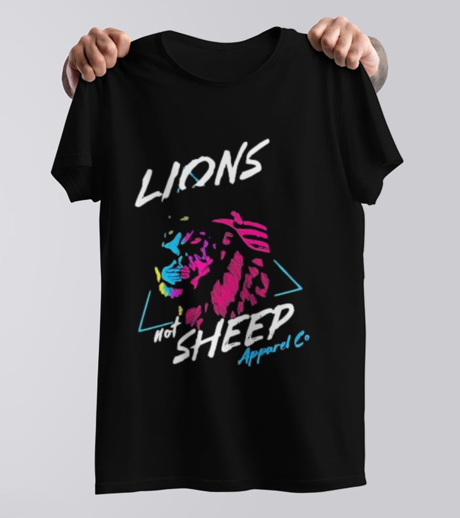 Lions Not Sheep Apparel Co Helmeted Lion T-Shirt