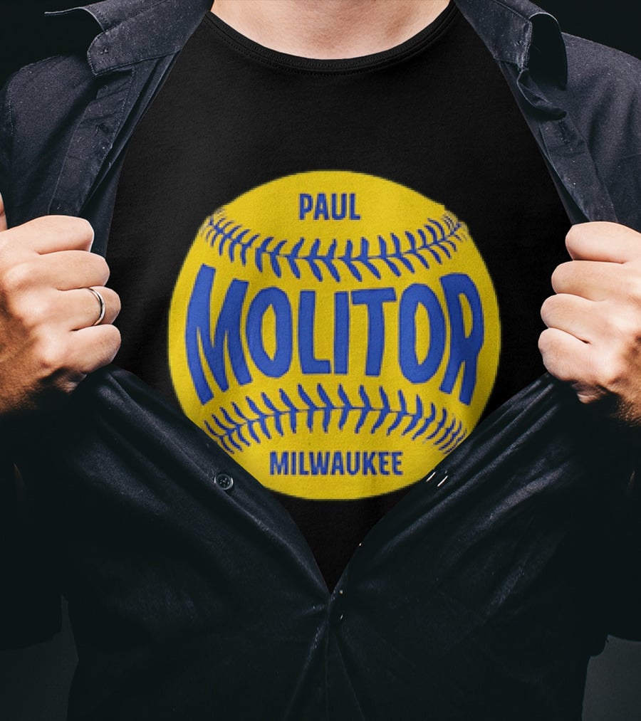 Paul Molitor Milwaukee Brewers Baseball Hall Of Fame 318 Club 1982 T-Shirt