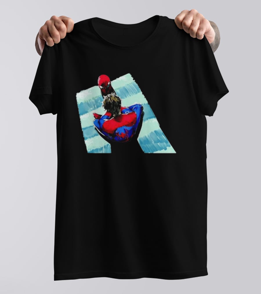 Spider Man Peter Parker Marvel Cinematic Universe Dual Perspective T-Shirt