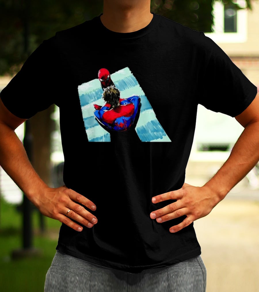 Spider Man Peter Parker Marvel Cinematic Universe Dual Perspective T-Shirt