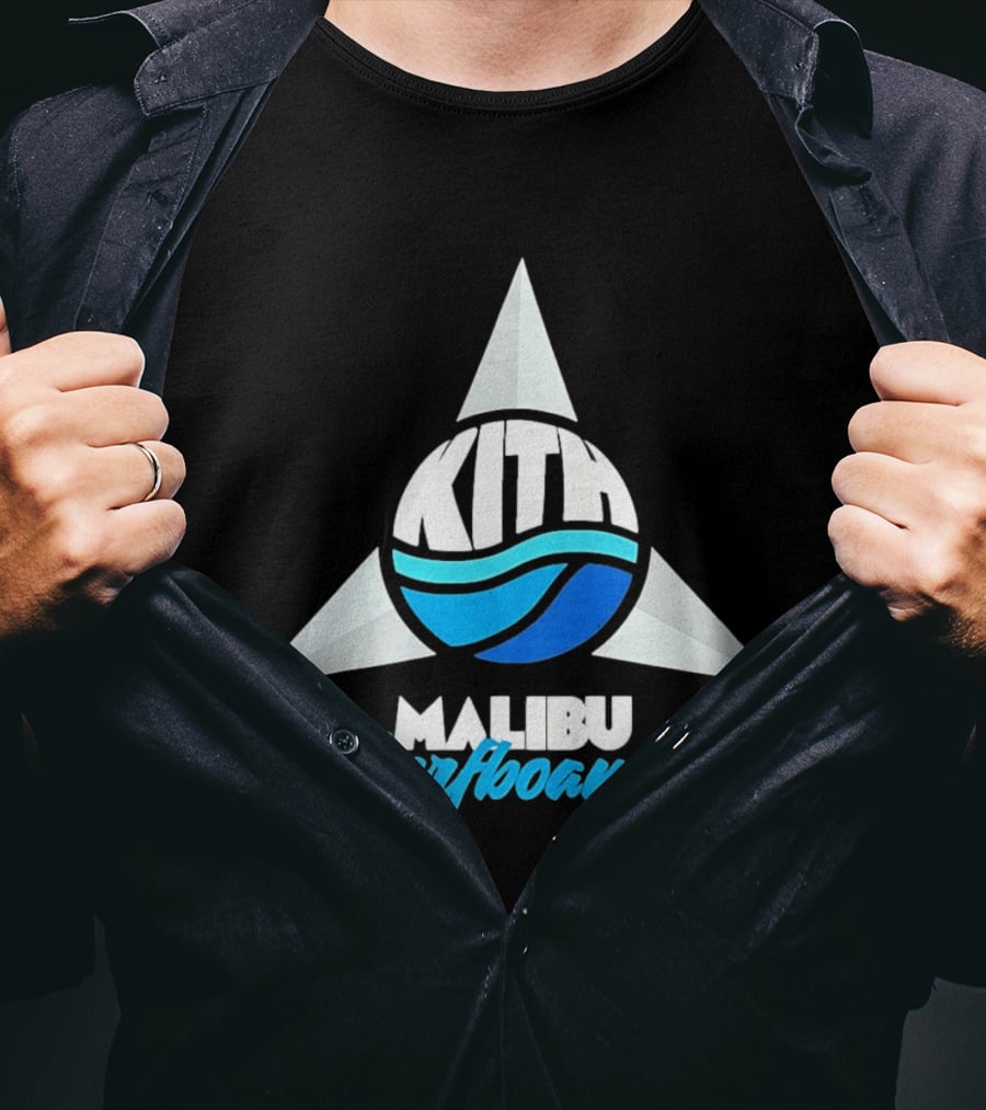 Kith Malibu Surfboards Triangular Wave Aesthetic T-Shirt