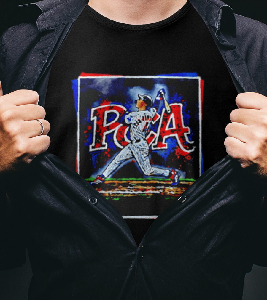 Ronald Acuna Jr Atlanta Braves Baseball Swing POA T-Shirt