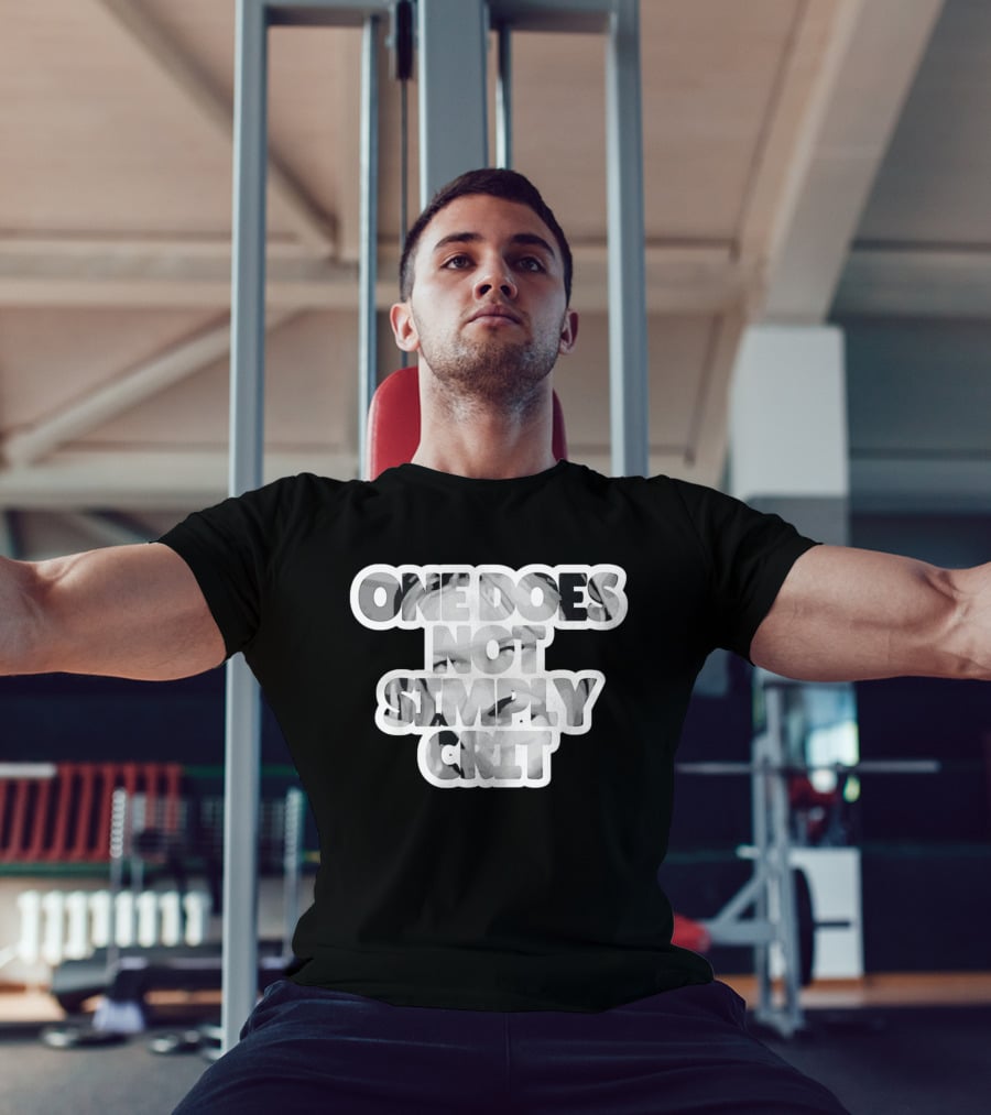 Lord Of The Rings Geek Gaming Meme One Does Not Simply Crit T-Shirt
