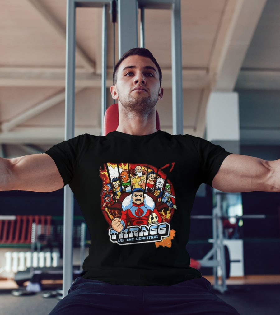Thragg Vs The Coalition Invincible Scott Pilgrim Characters T-Shirt
