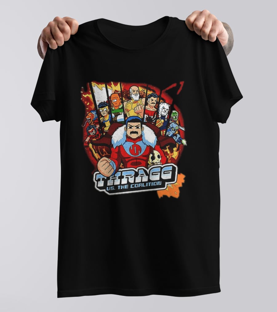 Thragg Vs The Coalition Invincible Scott Pilgrim Characters T-Shirt