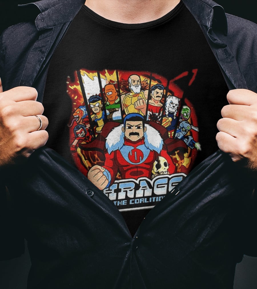 Thragg Vs The Coalition Invincible Scott Pilgrim Characters T-Shirt