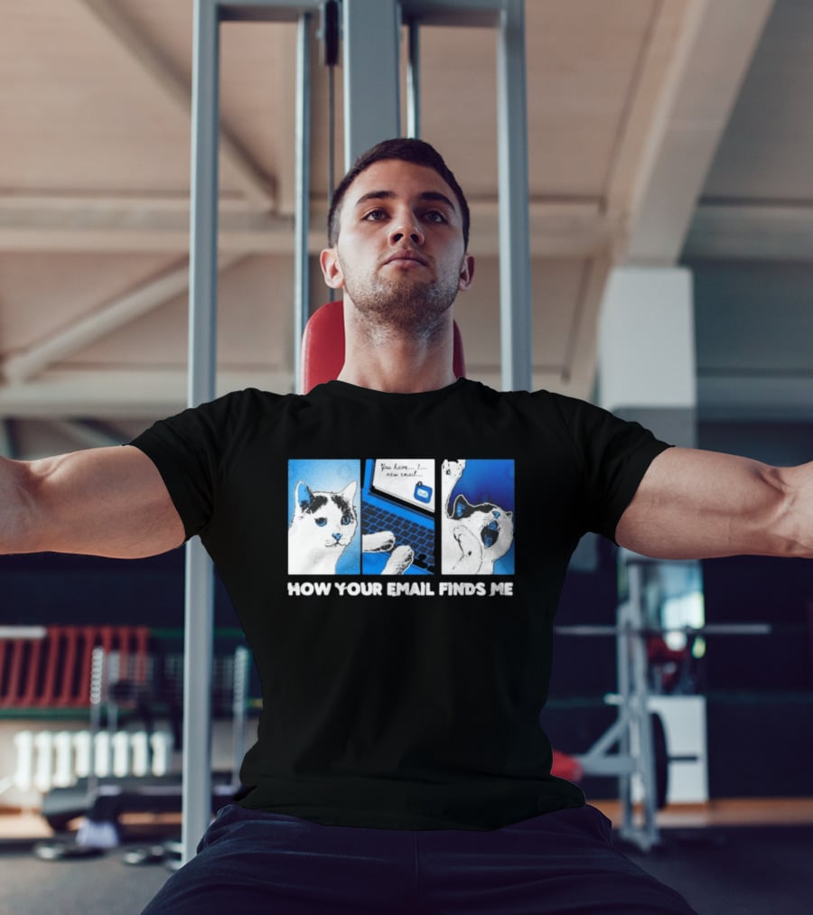 You Have New Email How Your Email Finds Me Cat T-Shirt