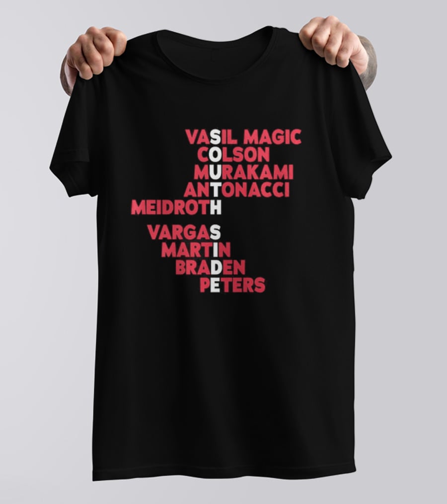 South Side 2026 Baseball Roster Vasil Magic Colson Murakami Antonacci Reidroth Vargas Martin Braden Peters T-Shirt