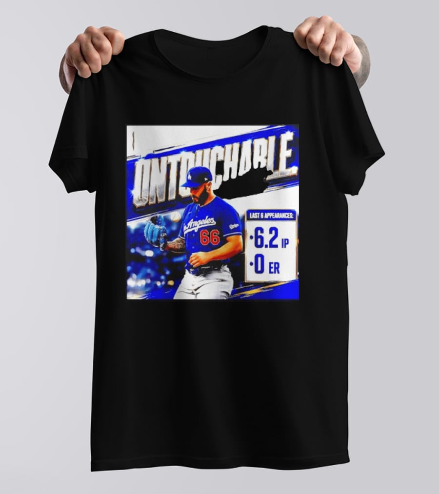 Los Angeles 66 Untouchable Last 6 Appearances 6.2IP 0ER T-Shirt