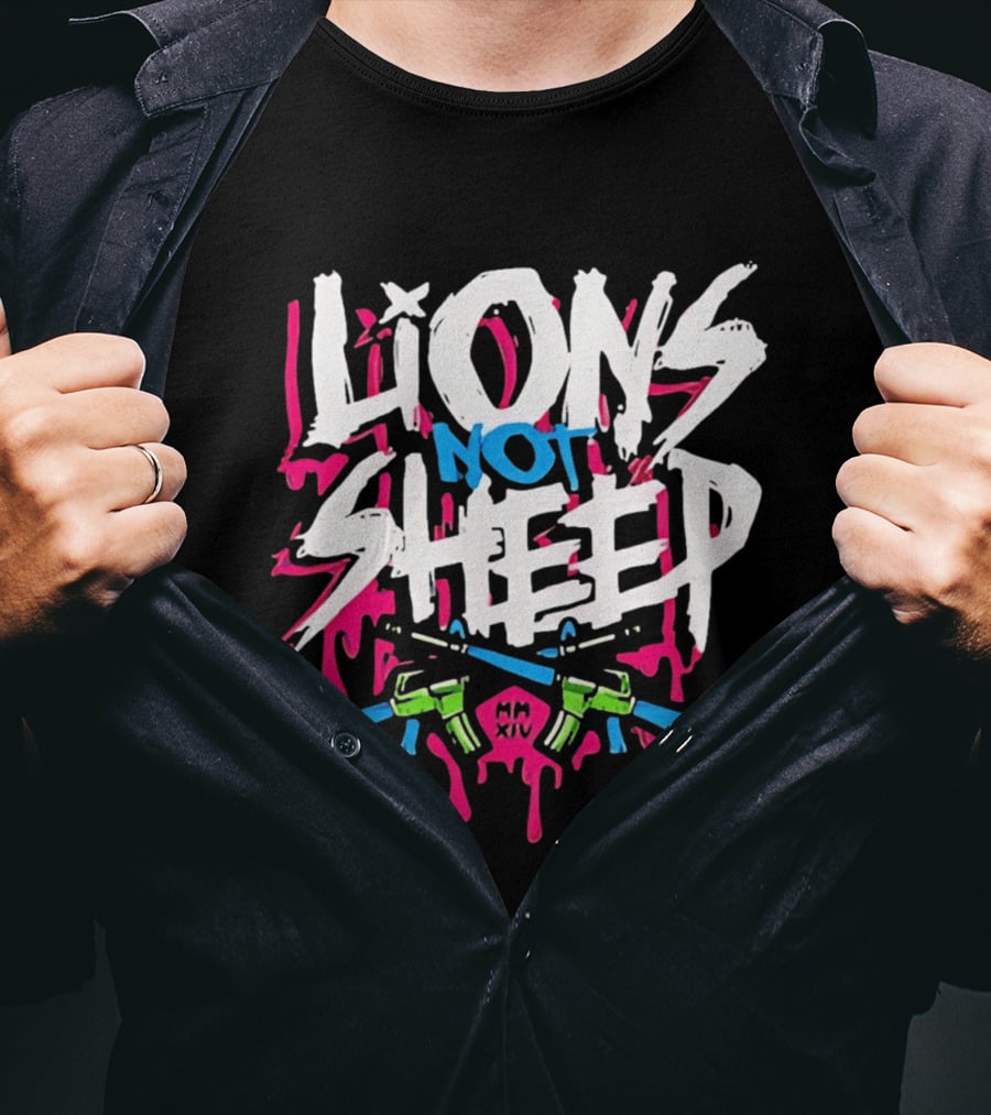 Lions Not Sheep MM XIV AR 15 Rifles T-Shirt