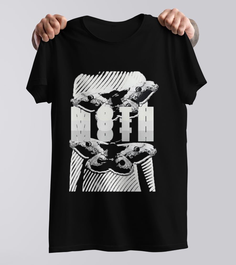 Moth Wings Reflective Optical Illusion T-Shirt