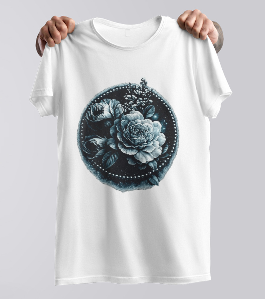 Cape Fear Nevaeh Valentine Floral Muscle Peonies T-Shirt
