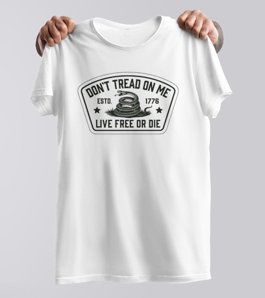 Don't Tread On Me Live Free Or Die Snake Estd. 1778 T-Shirt