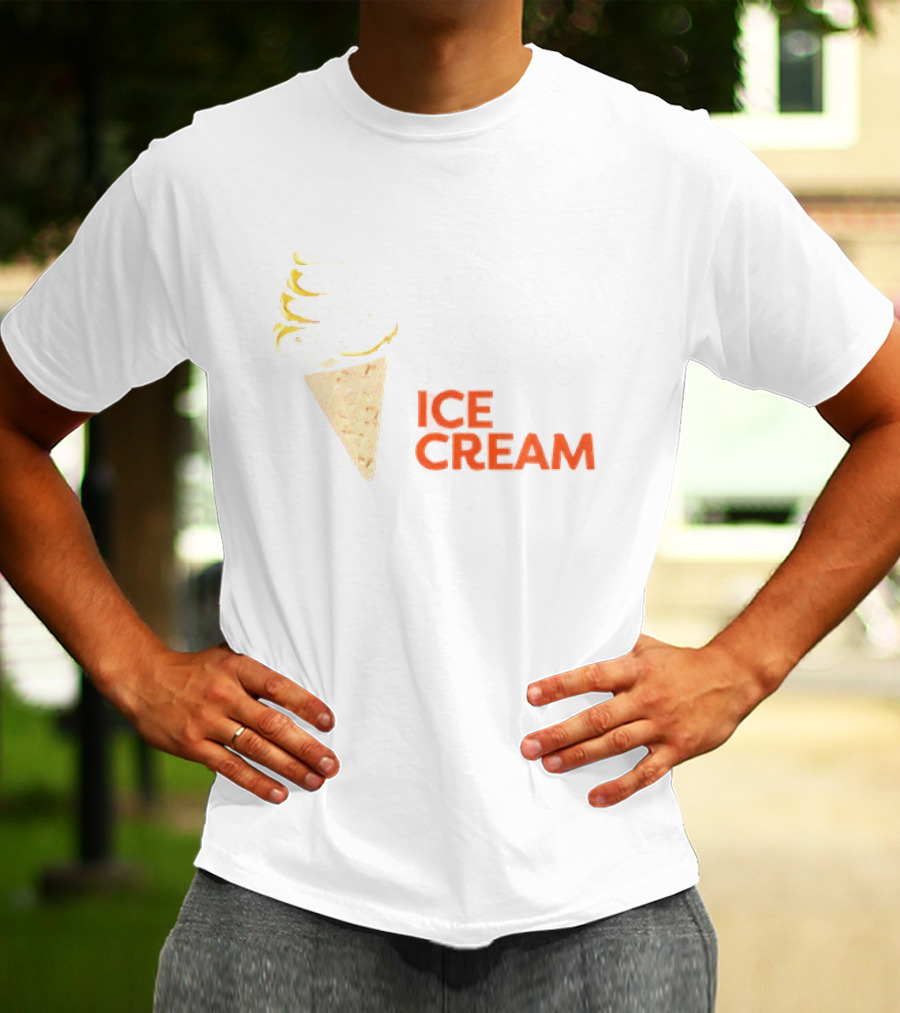 My Blood Type Is Ice Cream Vitalant Fun Cone T-Shirt