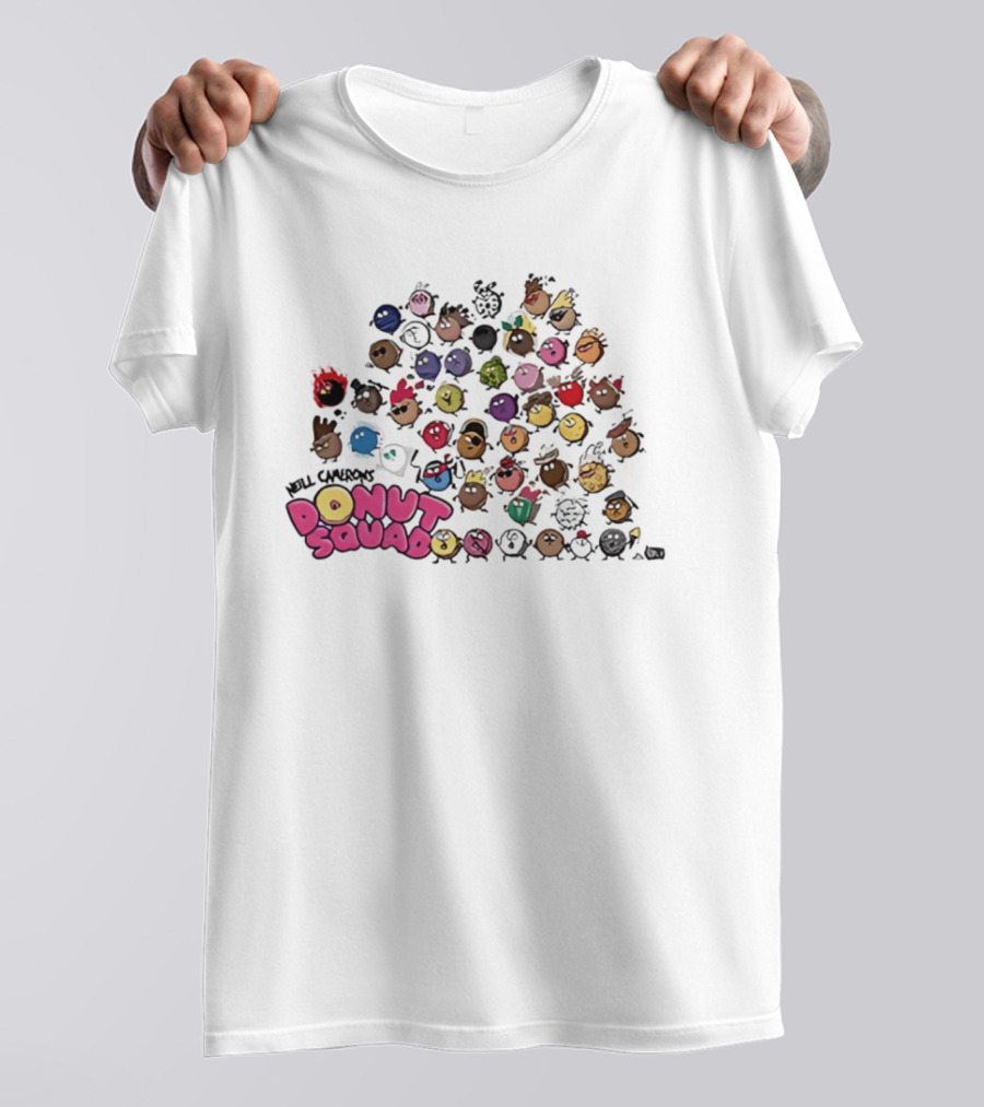 Mel Chenas Donut Squad Cute And Colorful Animated Characters T-Shirt