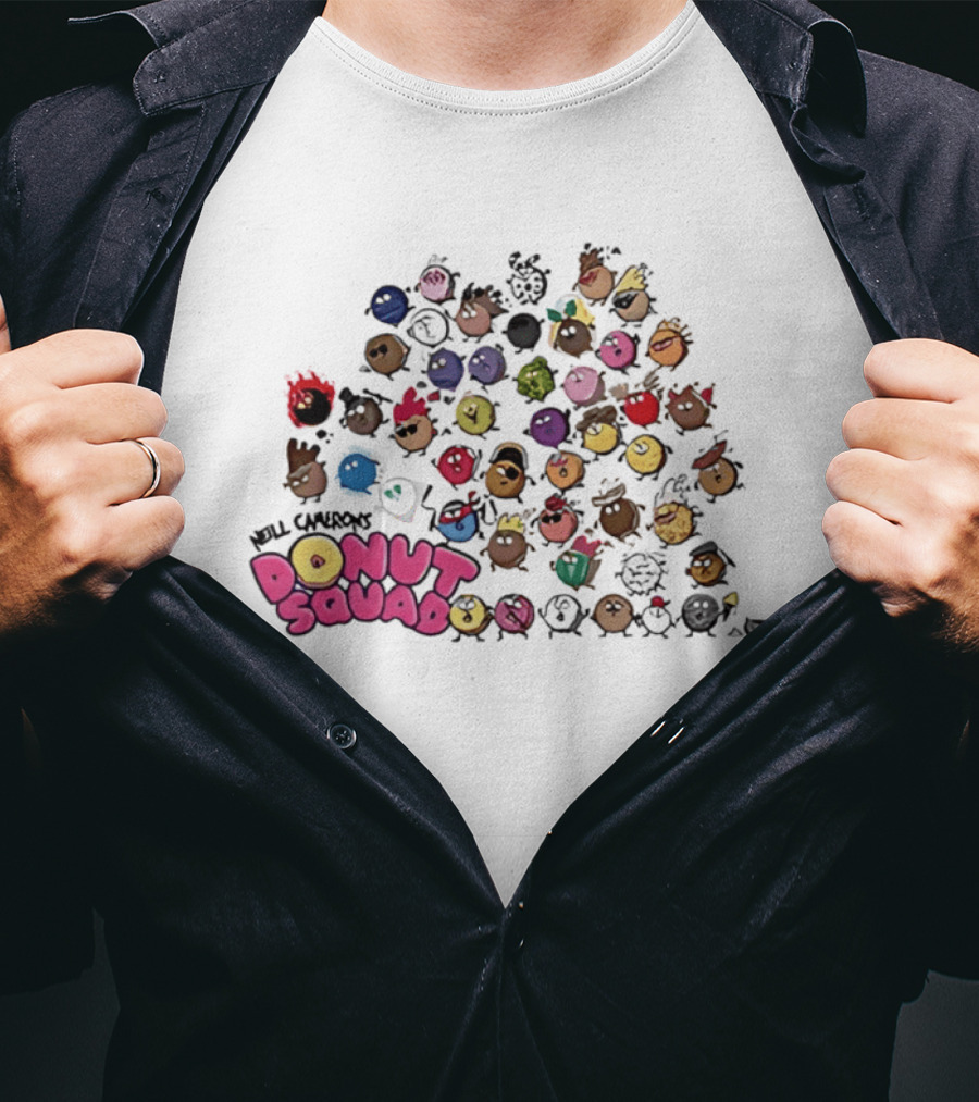 Mel Chenas Donut Squad Cute And Colorful Animated Characters T-Shirt