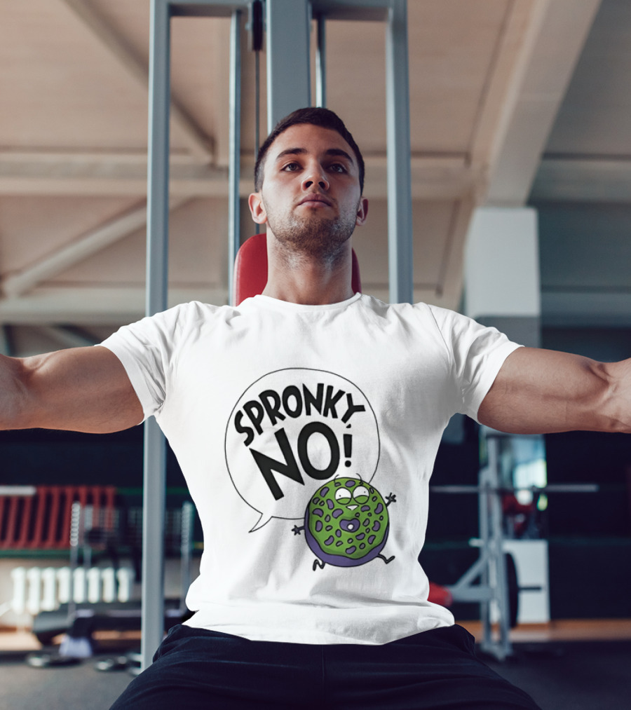 Donut Squad Spronky No Green Cartoon Doughnut T-Shirt