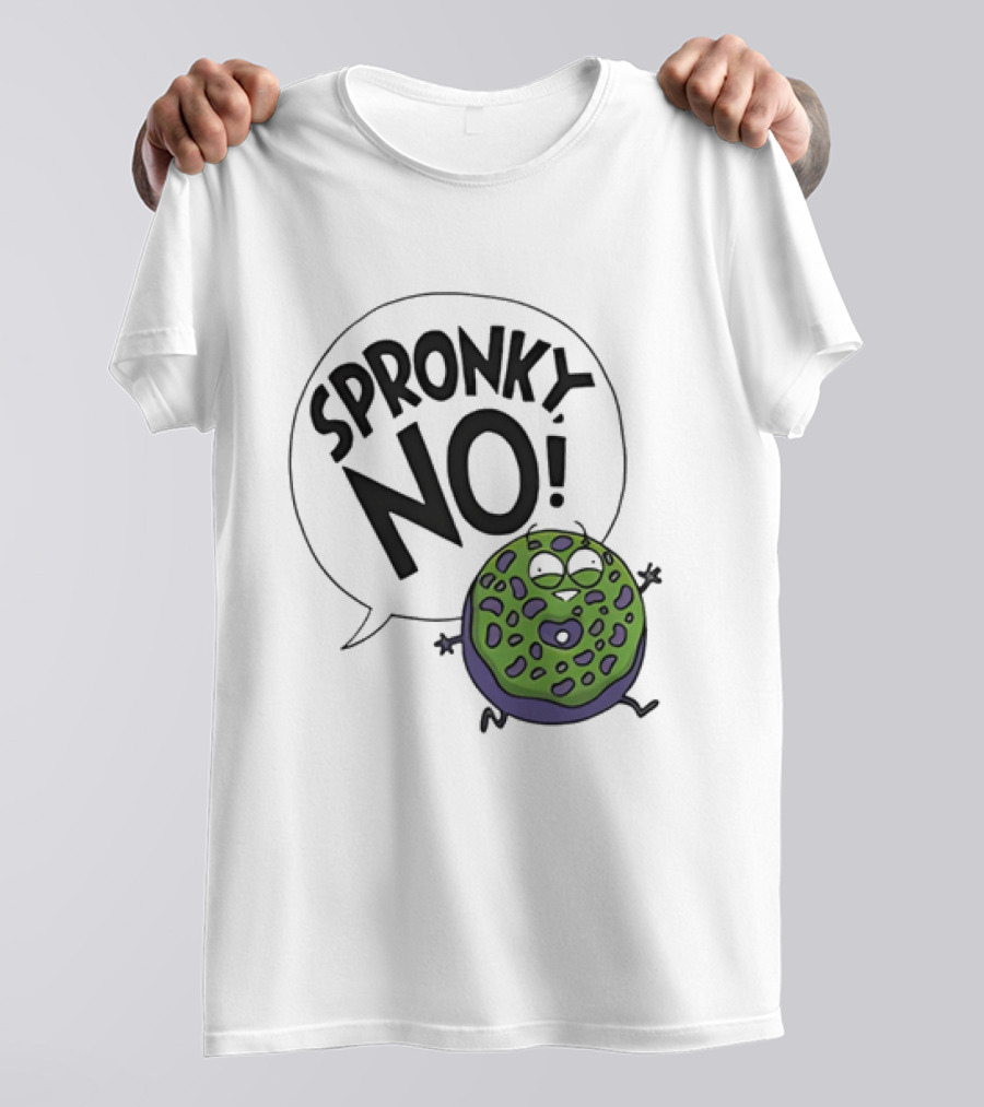 Donut Squad Spronky No Green Cartoon Doughnut T-Shirt