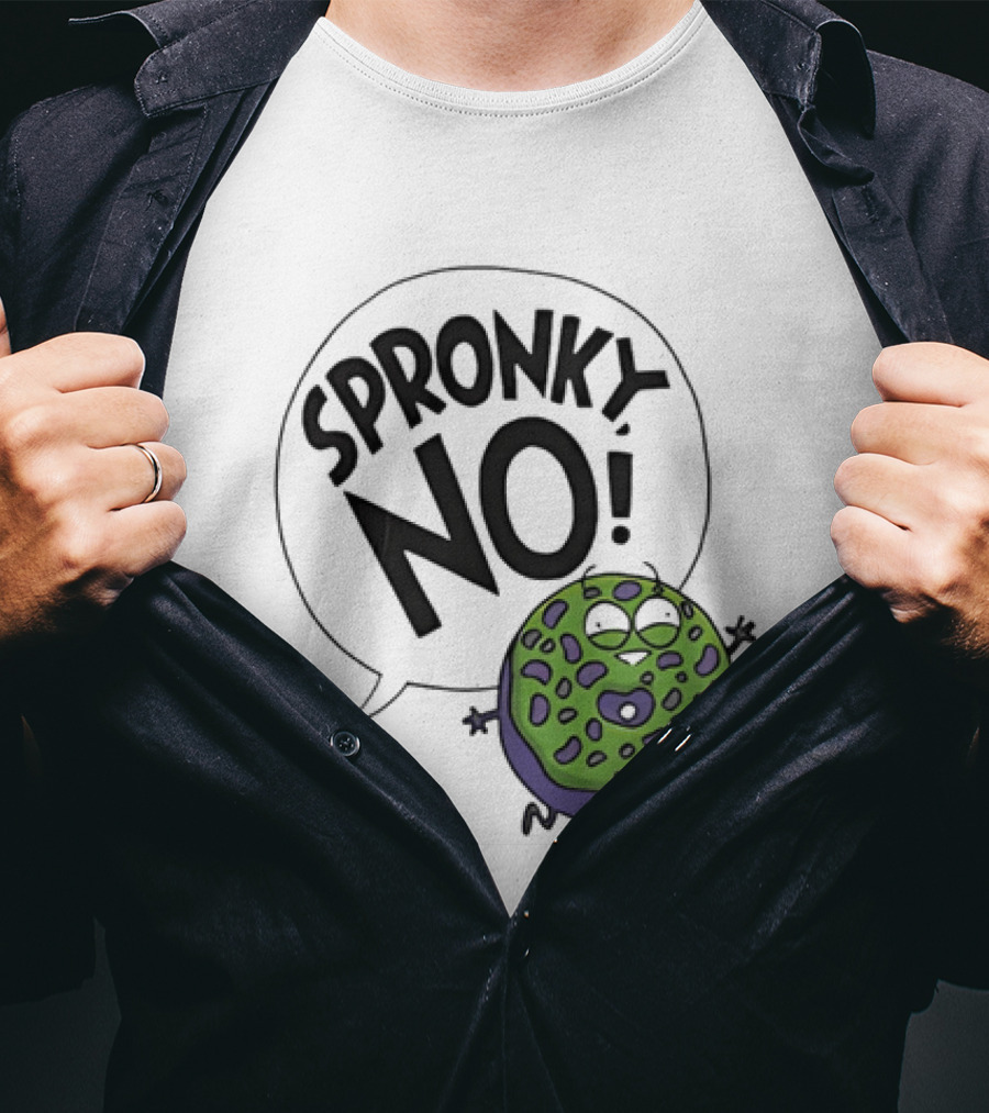 Donut Squad Spronky No Green Cartoon Doughnut T-Shirt