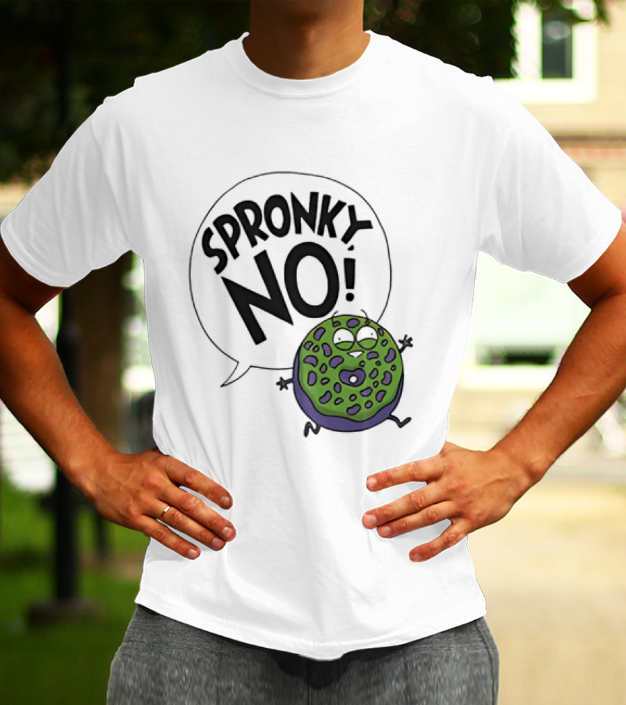 Donut Squad Spronky No Green Cartoon Doughnut T-Shirt