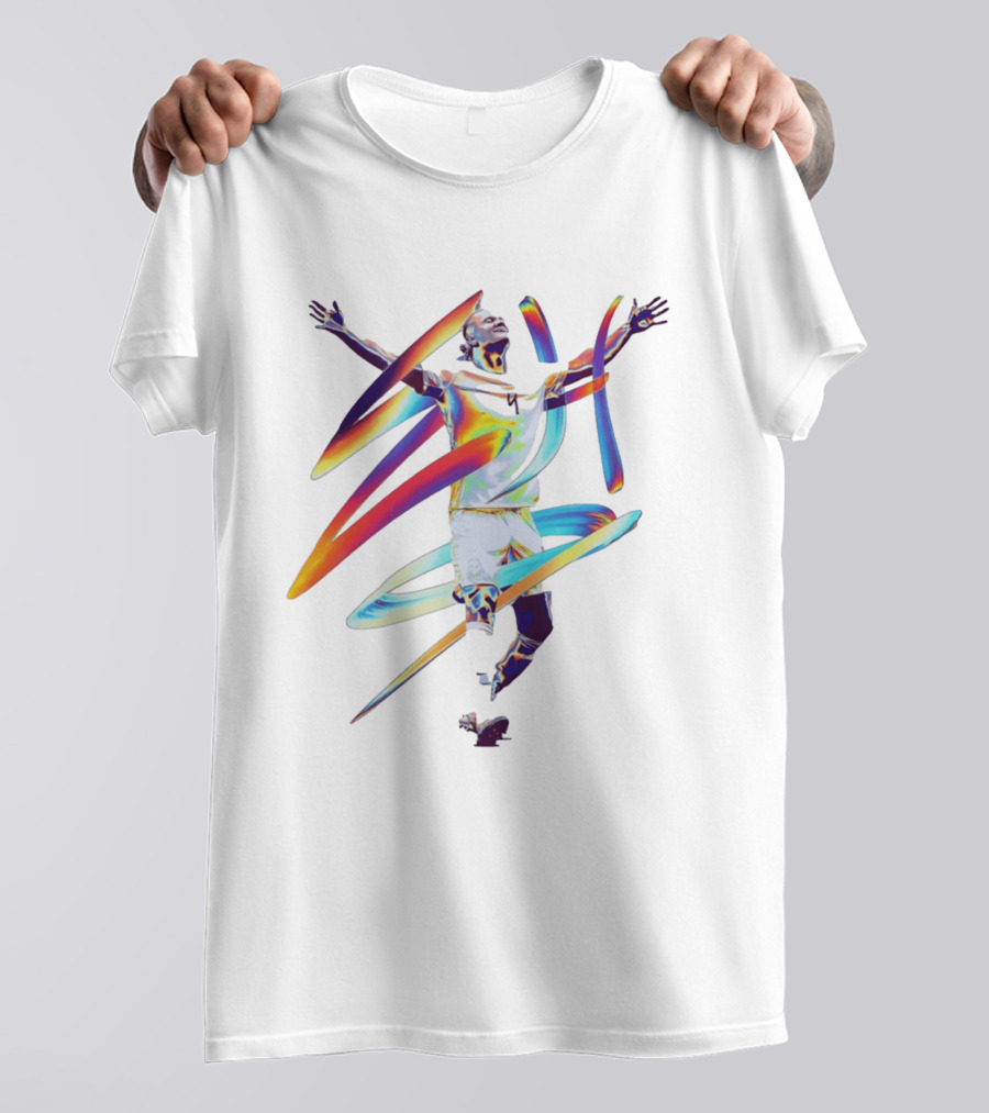 Haaland Goal Celebration Norway 9 Vibrant Energy Spiral T-Shirt