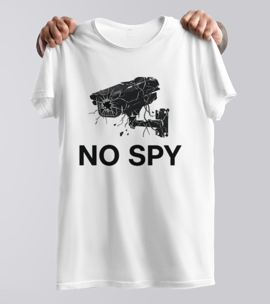 No Spy Surveillance Camera Privacy Anti Surveillance Gadsden Flag T-Shirt
