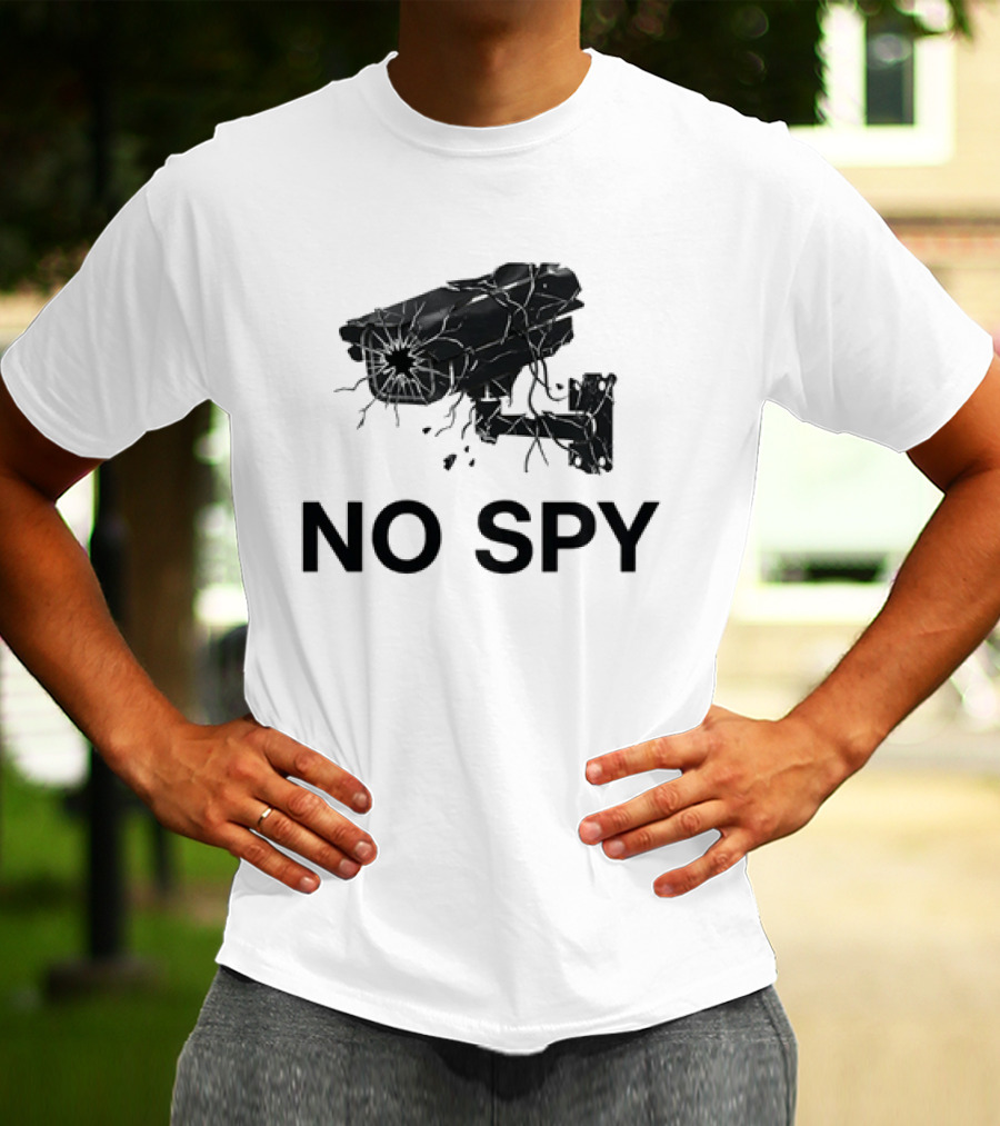 No Spy Surveillance Camera Privacy Anti Surveillance Gadsden Flag T-Shirt