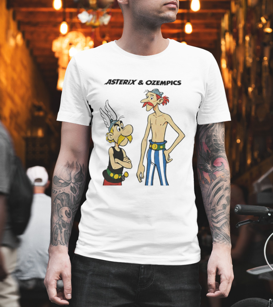 Asterix And Ozempics Thin Obelix Comic T-Shirt