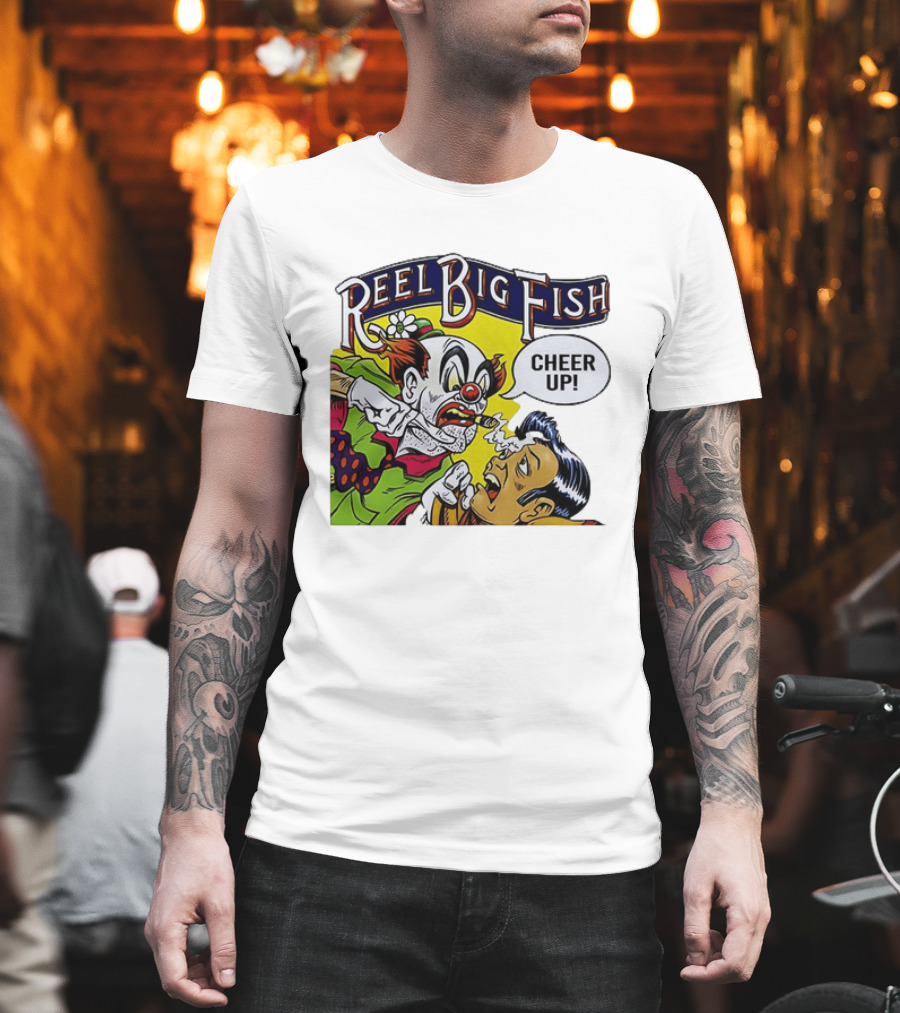 Reel Big Fish Cheer Up Clown Comic T-Shirt