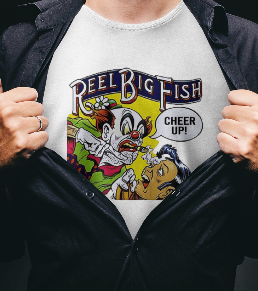 Reel Big Fish Cheer Up Clown Comic T-Shirt