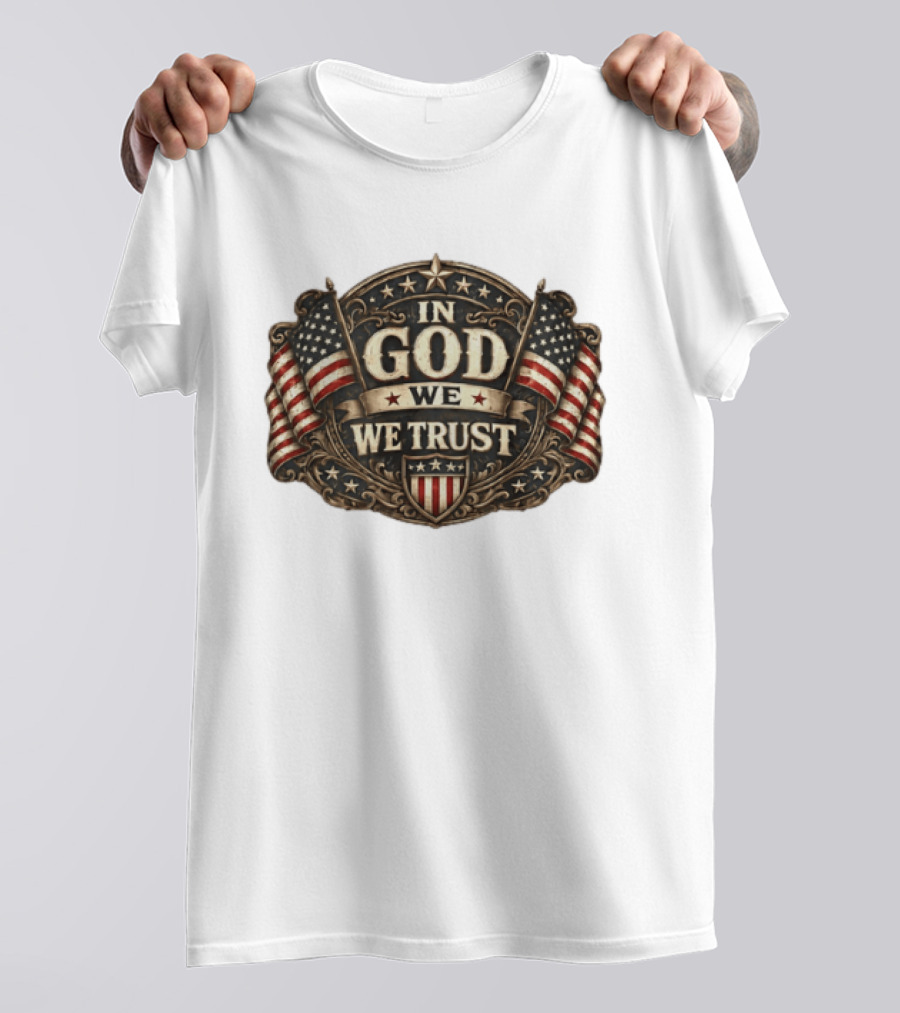 In God We Trust USA Flag Patriotic T-Shirt