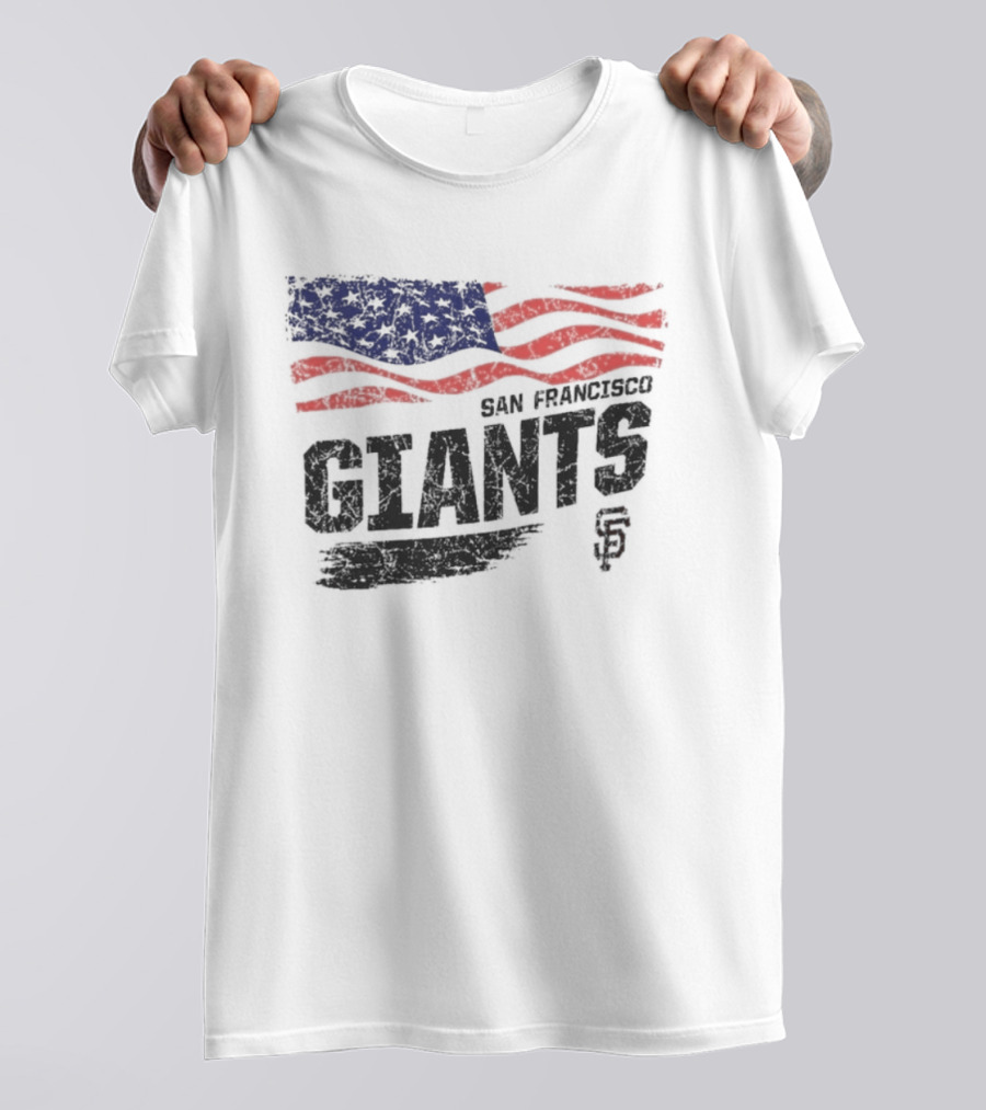 San Francisco Giants USA Flag Stars And Stripes T-Shirt