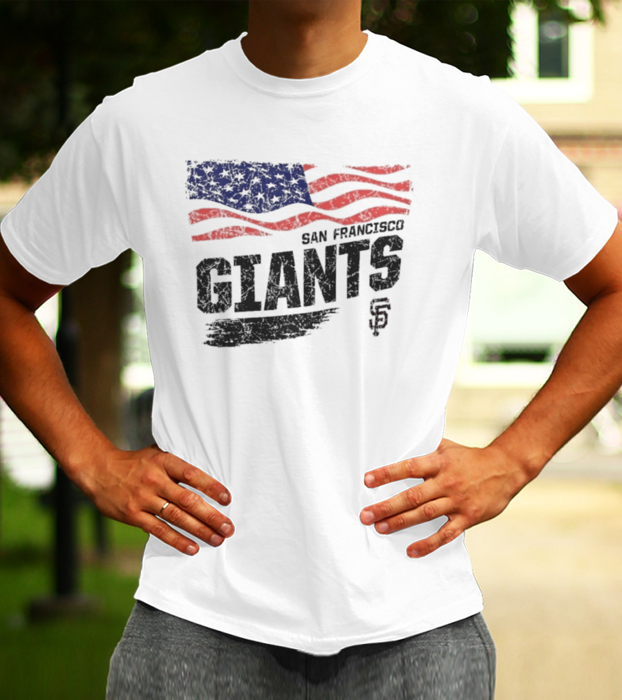 San Francisco Giants USA Flag Stars And Stripes T-Shirt