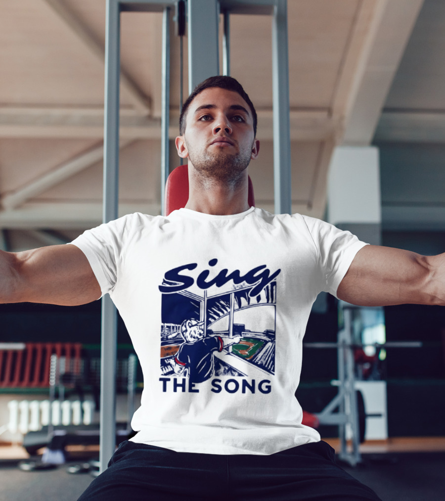 Sing The Song Chicago Cubs Clark The Cub Baseball Stadium Music T-Shirt