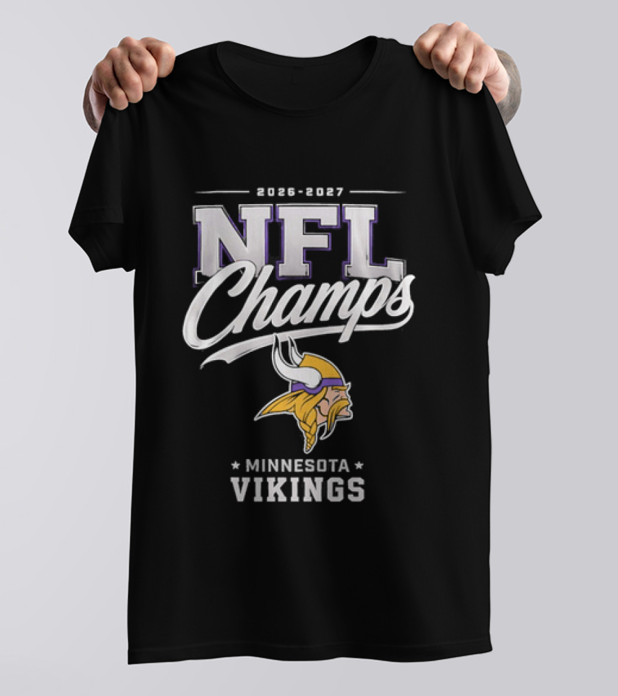 2026 2027 NFL Champs Minnesota Vikings T-Shirt