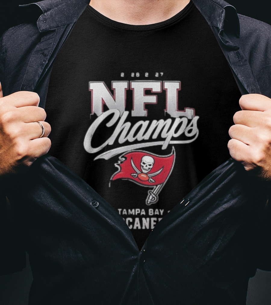 2026 2027 NFL Champs Tampa Bay Buccaneers T-Shirt