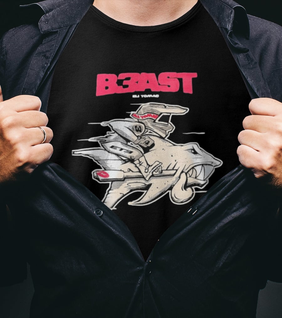 B3AST Eli Tomac Racing Motocross Shark Rider T-Shirt