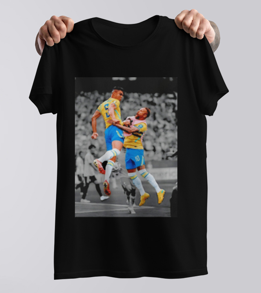 Casemiro Neymar Brazil Soccer Celebration World Cup 26WC T-Shirt