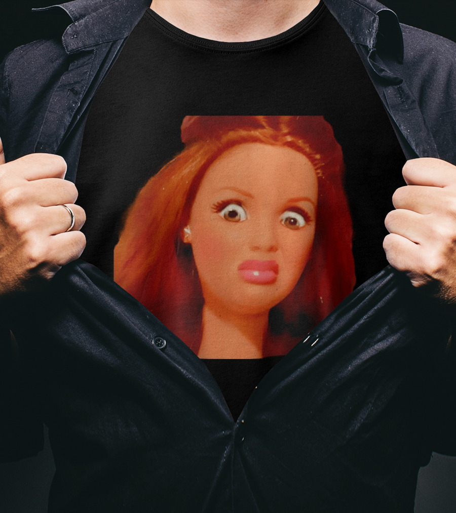 Disgusted Doll Meme Funny Barbie Expression T-Shirt