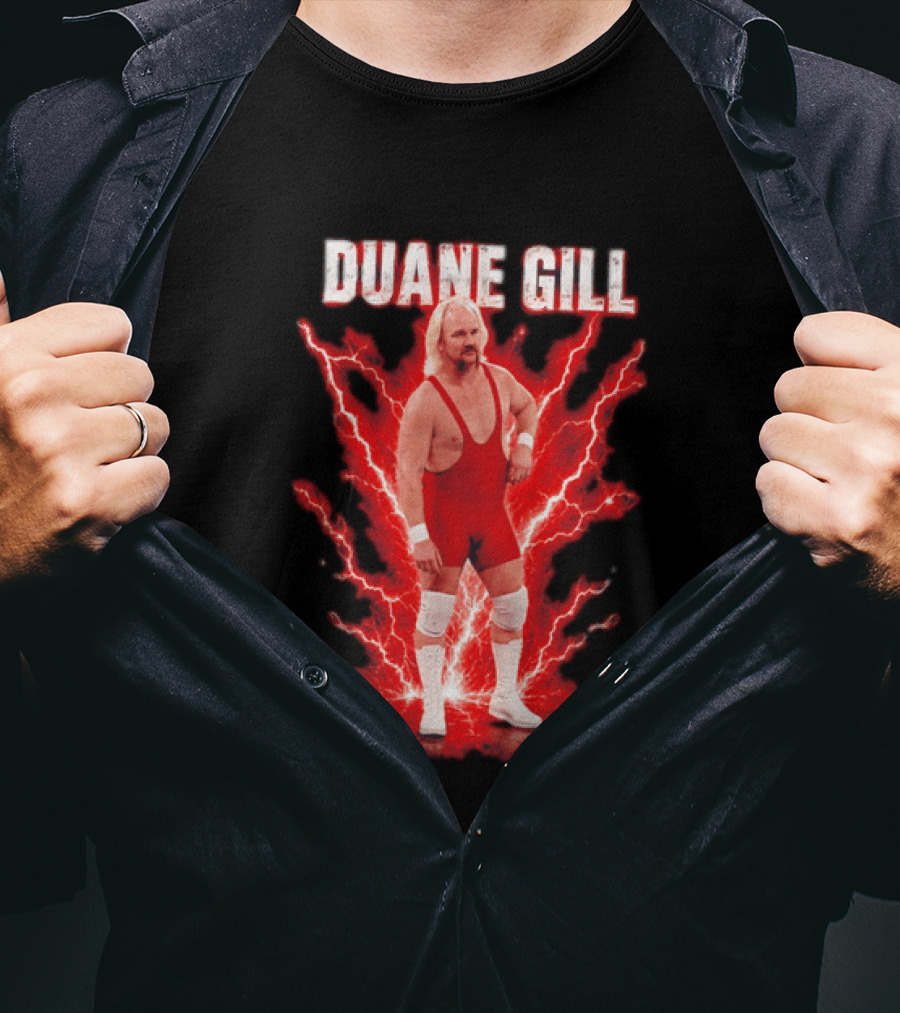 Duane Gill Professional Wrestling Wrestler Red Lightning Outfit T-Shirt