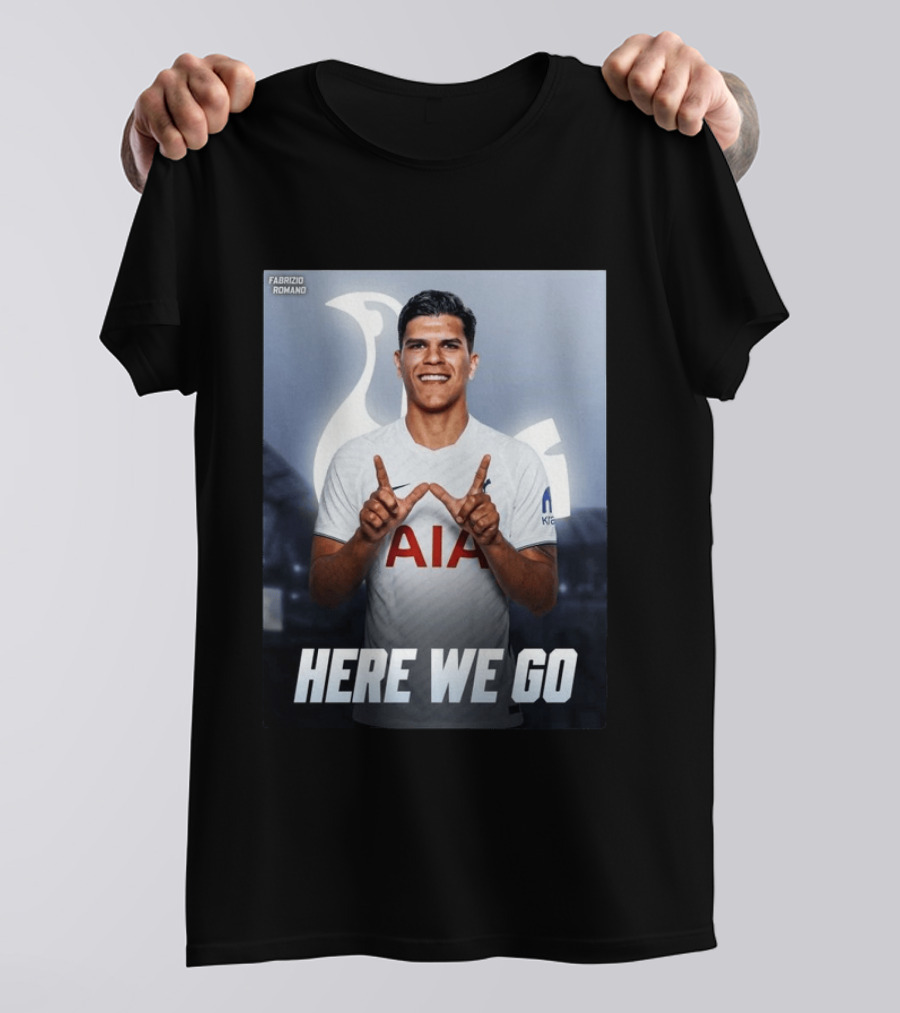 Fabrizio Romano Mateus Fernande Tottenham Here We Go T-Shirt