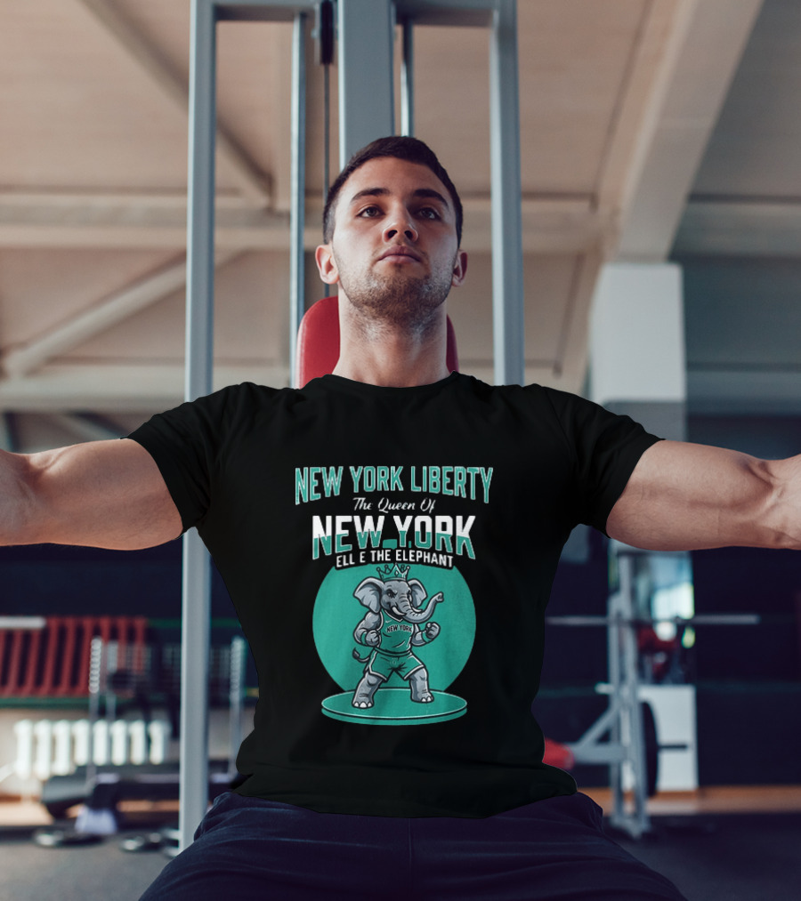 New York Liberty The Queen Of New York Ellie The Elephant WNBA 2026 T-Shirt