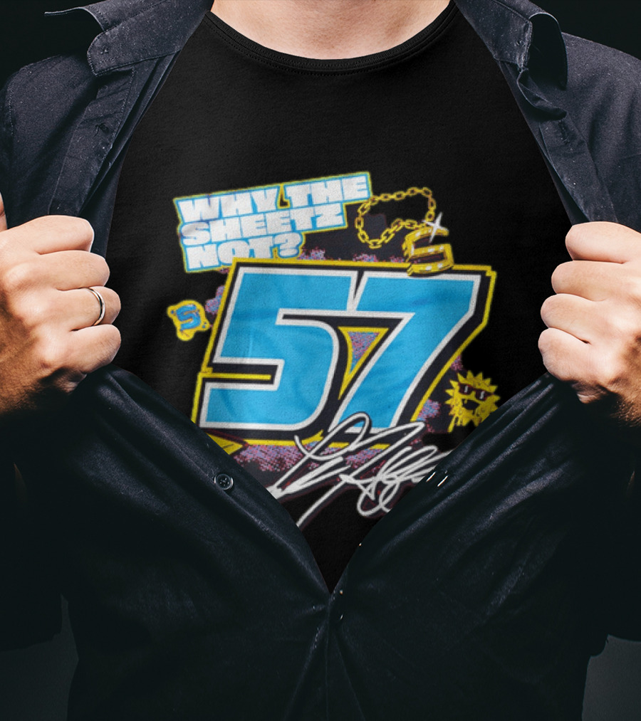 Why The Sheetz Not 57 Racing Motorsport Chain And Lightning T-Shirt