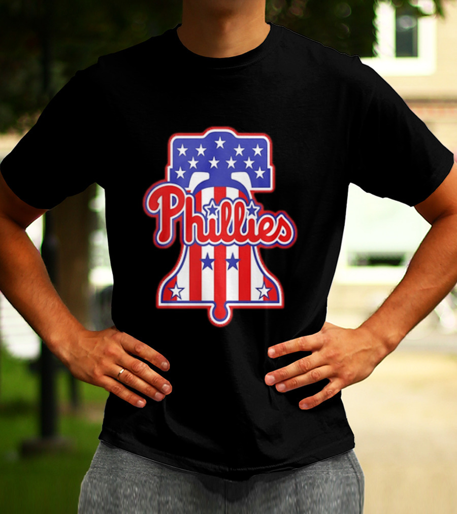 Phillies Liberty Bell Stars Stripes Patriotic 250th Anniversary T-Shirt
