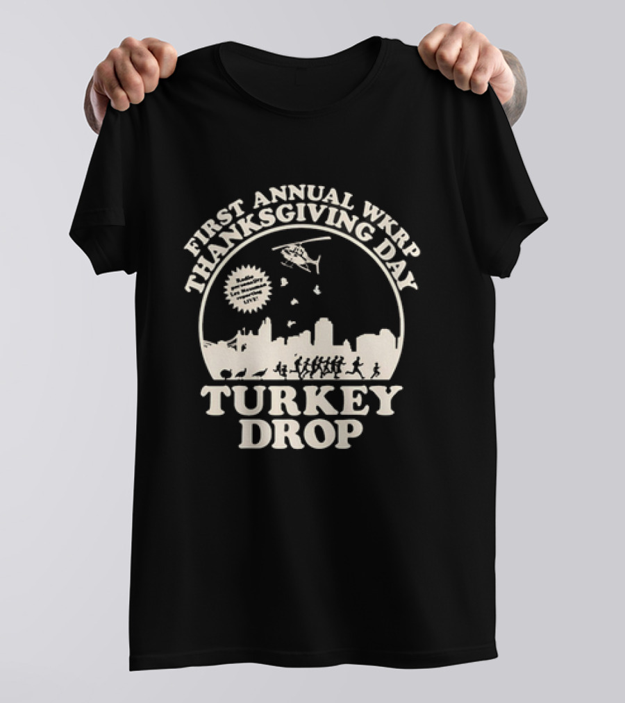 WKRP In Cincinnati First Annual Thanksgiving Day Turkey Drop T-Shirt