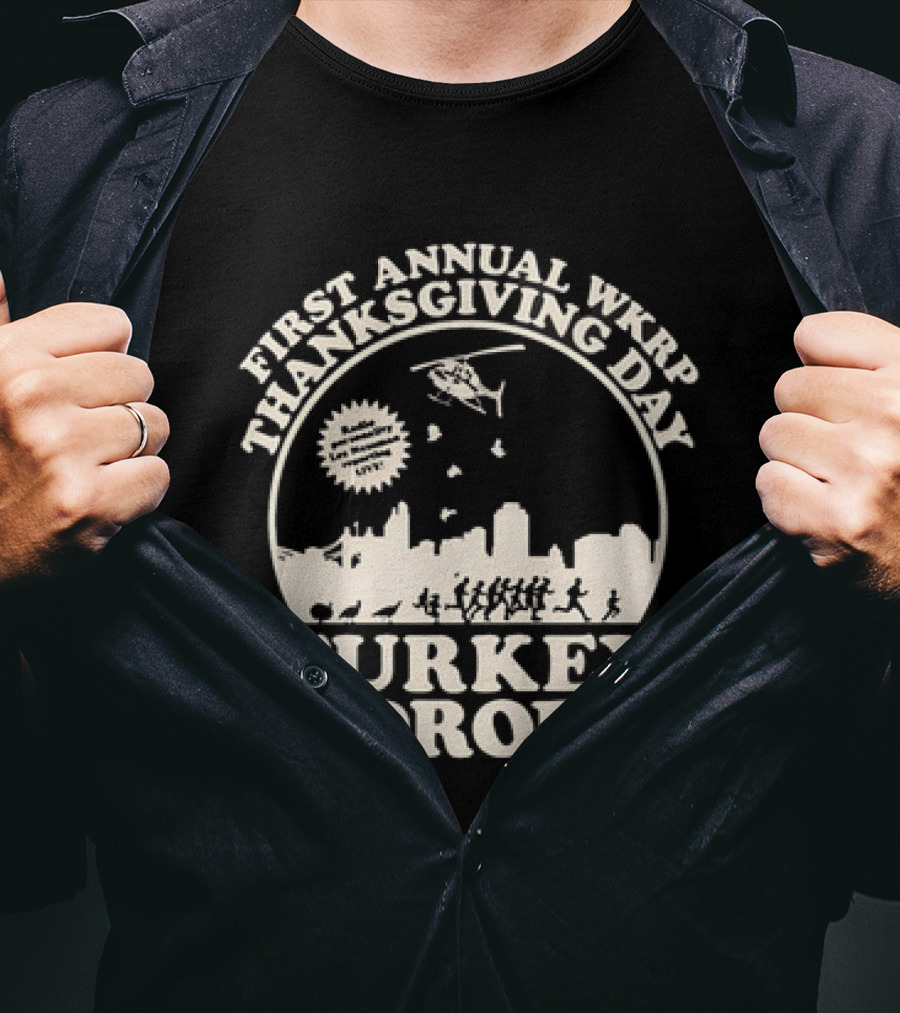 WKRP In Cincinnati First Annual Thanksgiving Day Turkey Drop T-Shirt