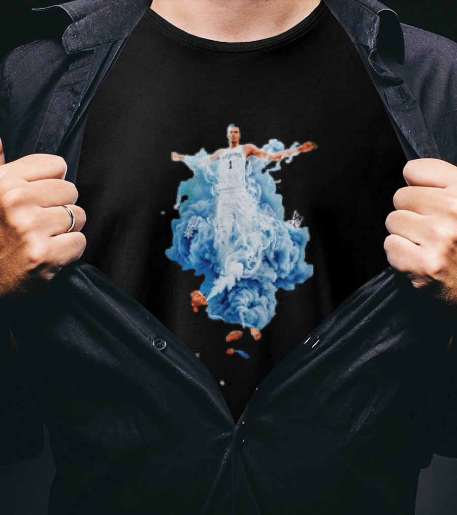 Jalen Brunson We Smoking On That Wemby Pack Spurs Player Blue Smoke T-Shirt