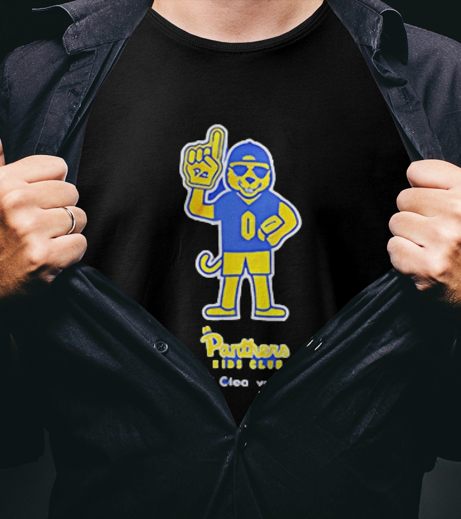 Pittsburgh Panthers Jr Panthers Club Clearview Mascot Football Fan T-Shirt