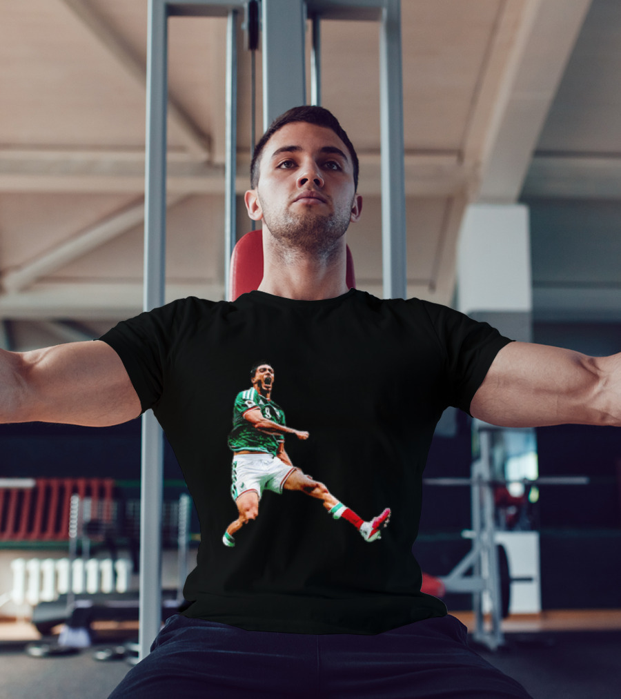 Raúl Jiménez Celebrating Mexico National Soccer Team Victory T-Shirt