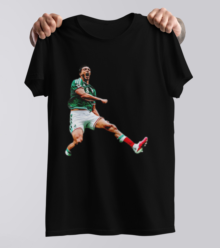 Raúl Jiménez Celebrating Mexico National Soccer Team Victory T-Shirt